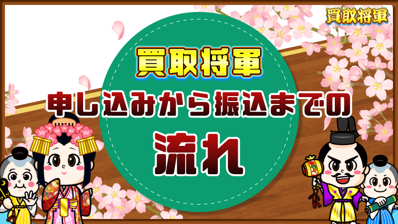 買取将軍 申し込み 振込 流れ